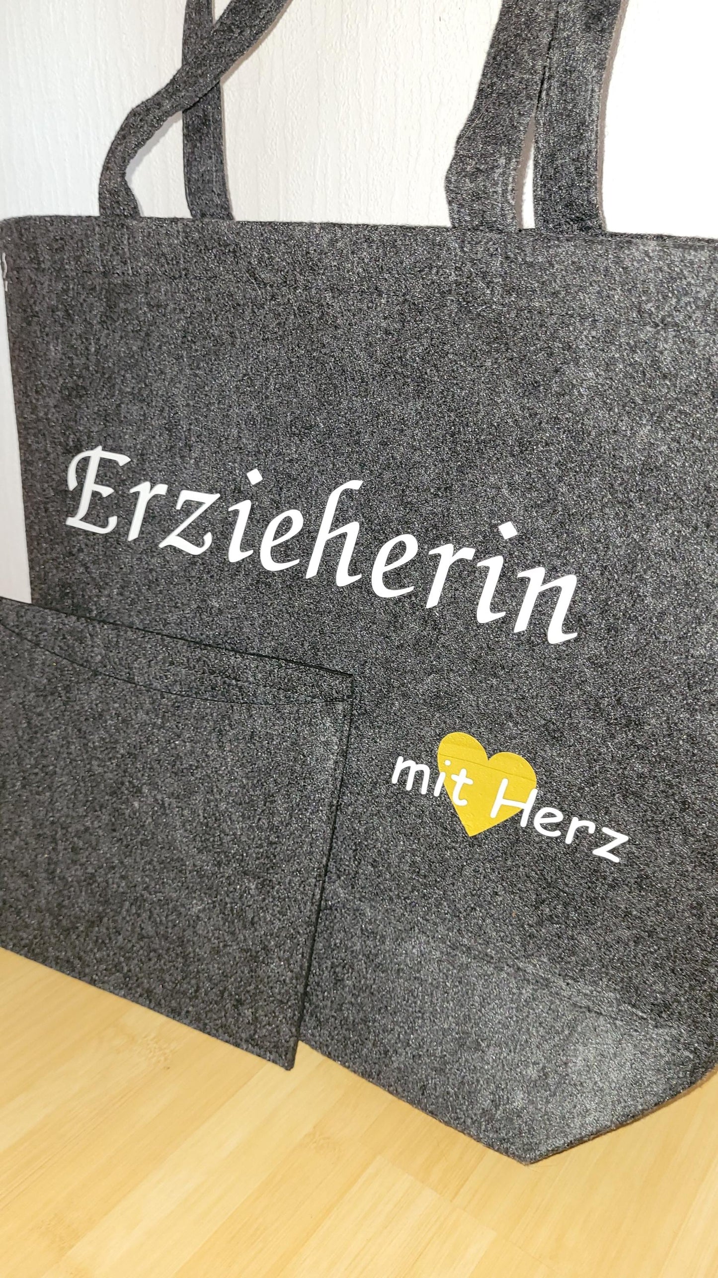 Filztasche Erzieherin/Lehrerin mit Wunschmotiv