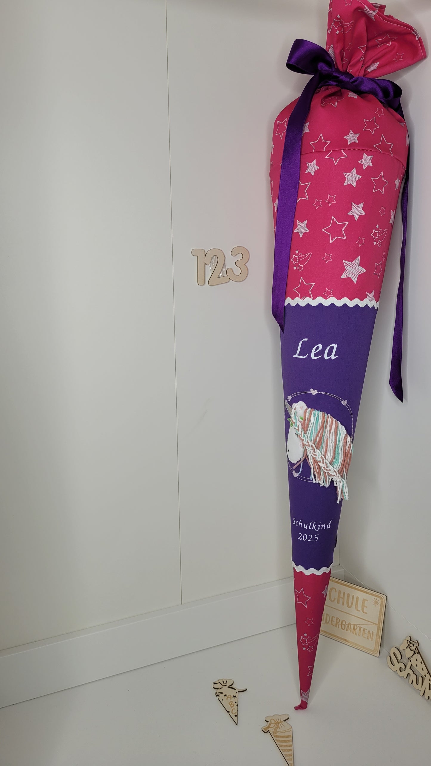 Schultüte Einhorn, passend zum Ergobag SternzauBär