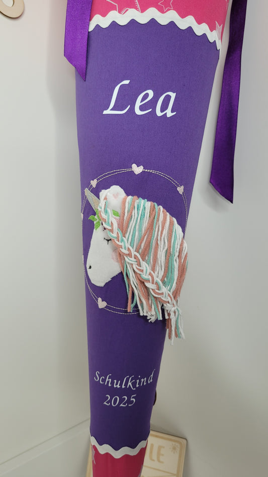 Schultüte Einhorn, passend zum Ergobag SternzauBär