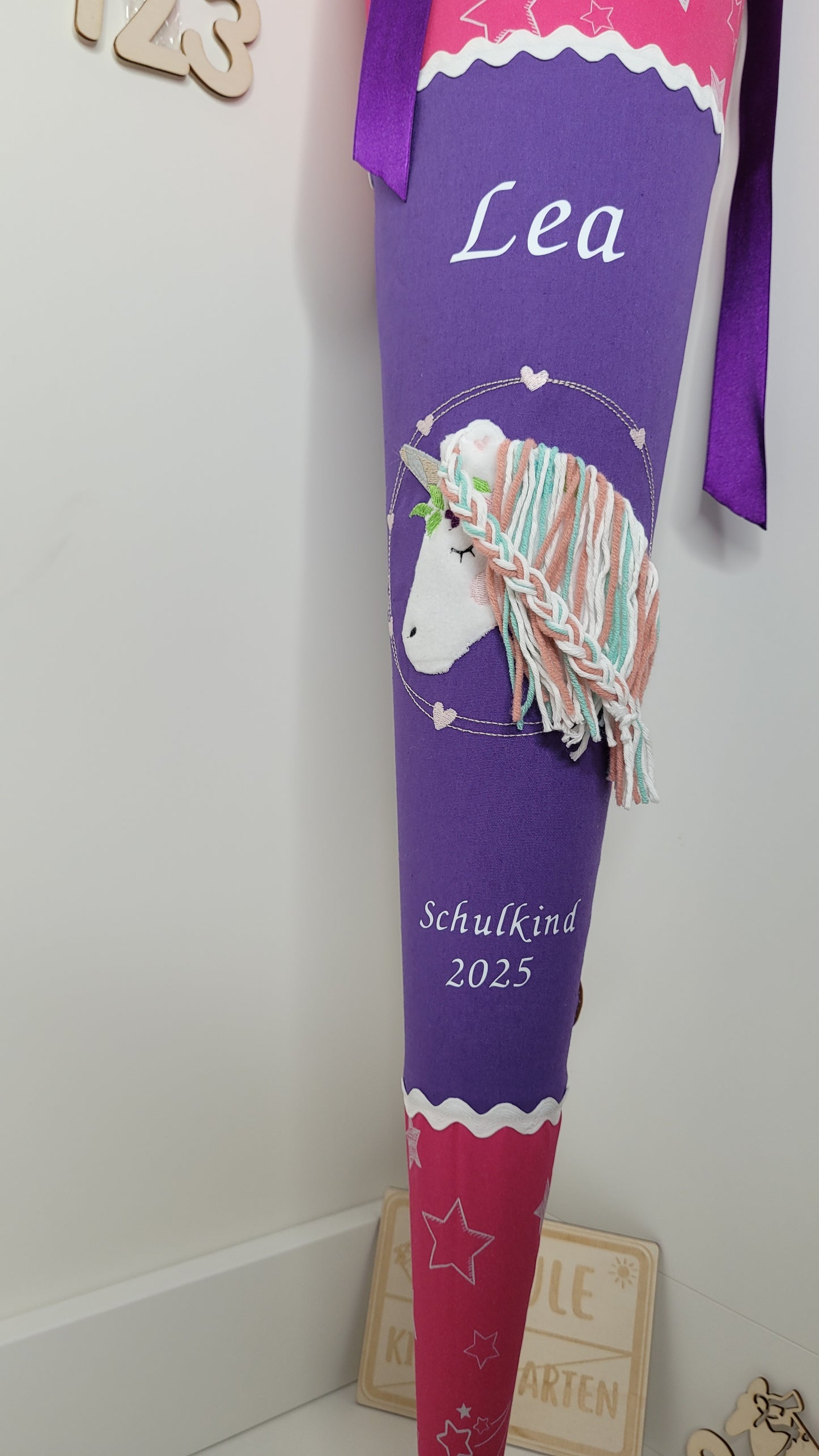 Schultüte Einhorn, passend zum Ergobag SternzauBär