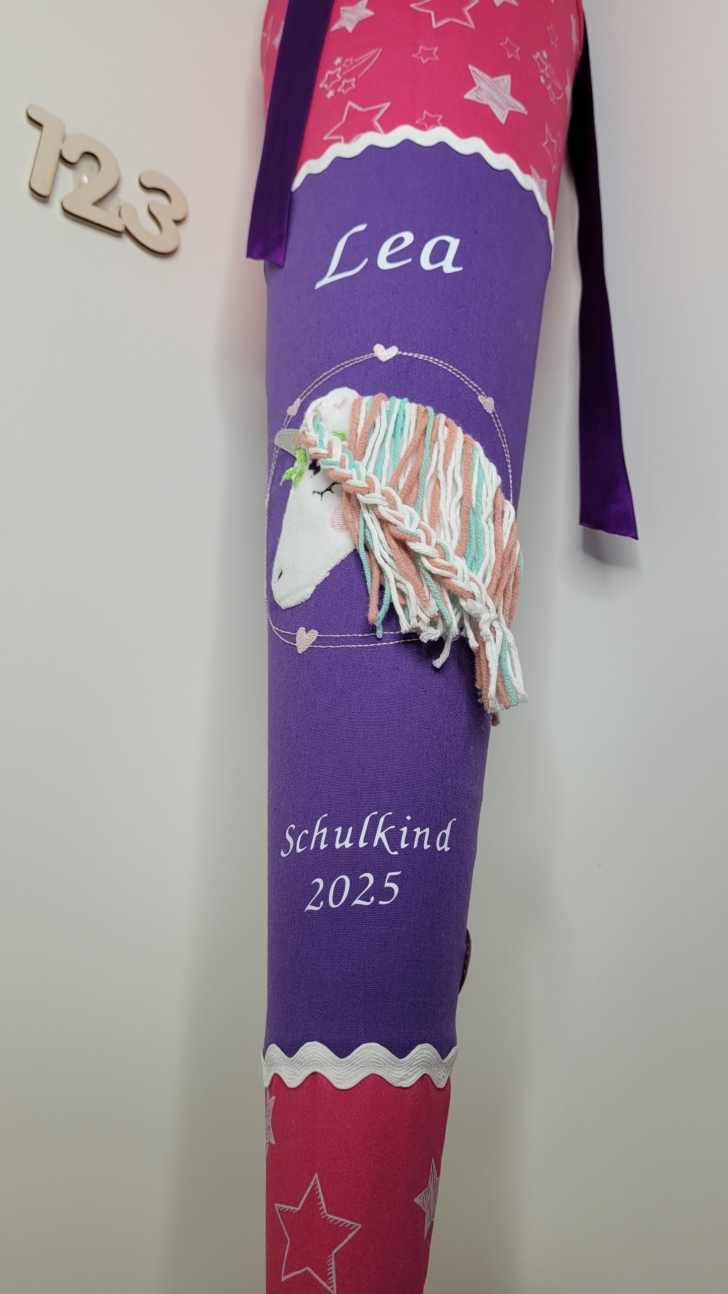 Schultüte Einhorn, passend zum Ergobag SternzauBär