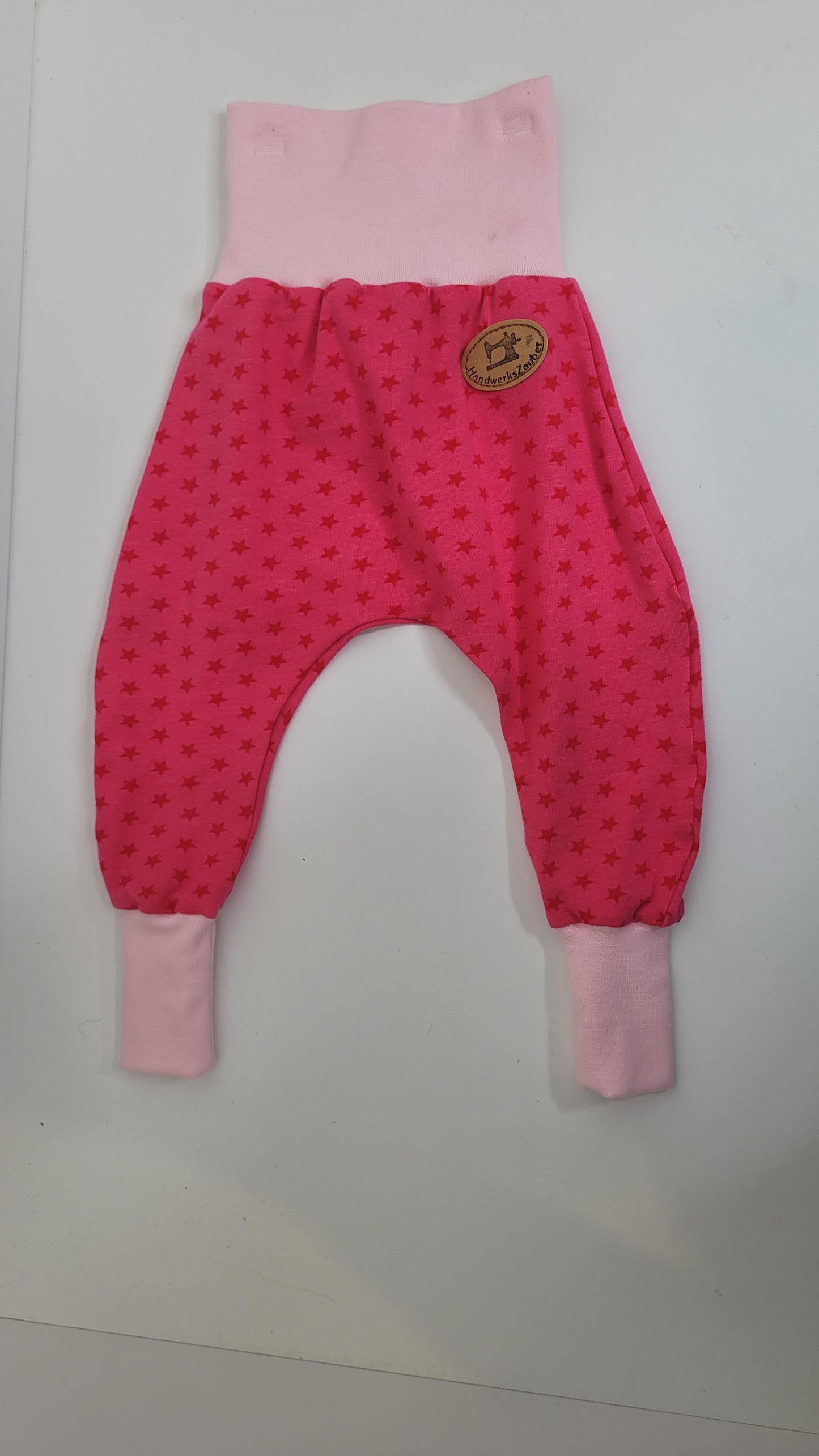 Babypumphose zum Mitwachsen Sterne pink