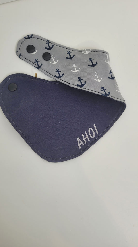 Baby-Halstuch mit seitlichem Druckknopf AHOI