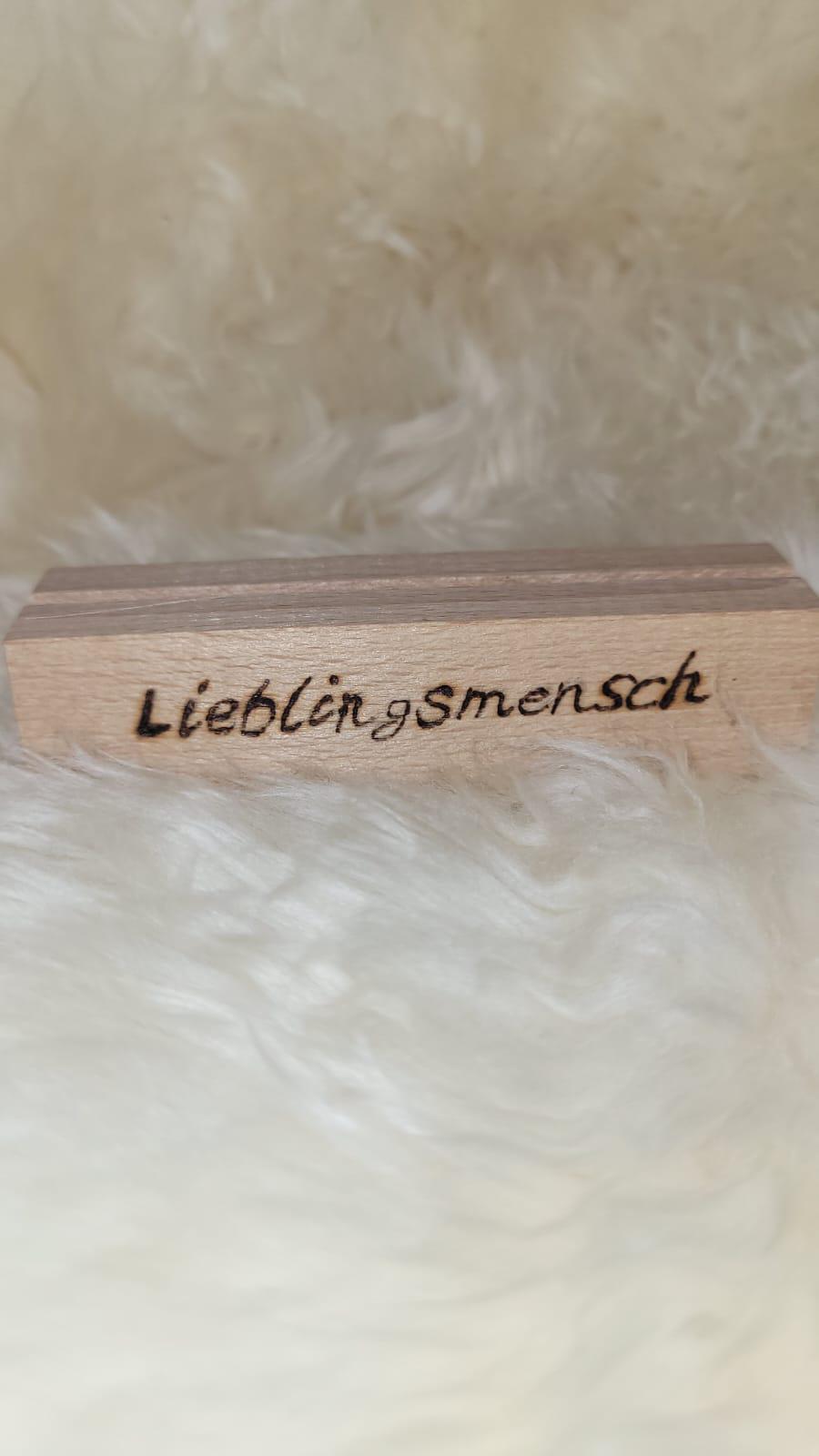 Kartenhalter personalisiert