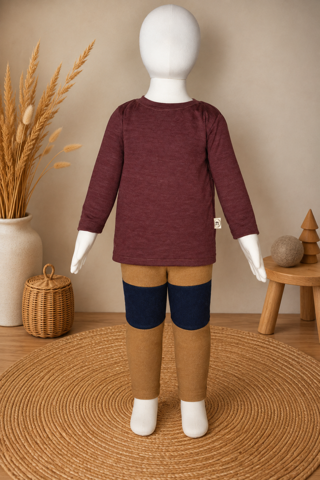 Wolle-Seide Langarmshirt